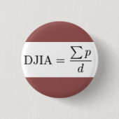 Dow- Jonesdivisor-Button Button (Vorderseite)