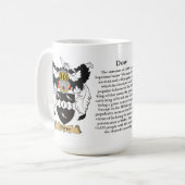 Dow nennen, der Ursprung, die Bedeutung und das Kaffeetasse (Vorderseite Links)