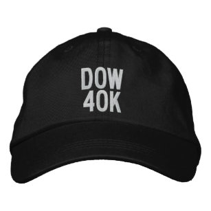DOW Stock Market 40K 40.000 2024 Custom Embroidery Bestickte Baseballkappe