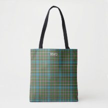 Dowling Clan Tartan Green Kariert Monogram