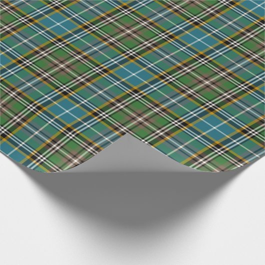 Dowling Clan Tartan Irish Kariert Pattern Geschenkpapier (Ecke)
