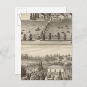 Dowling, Residenzen in Marston Postkarte (Vorne/Hinten)