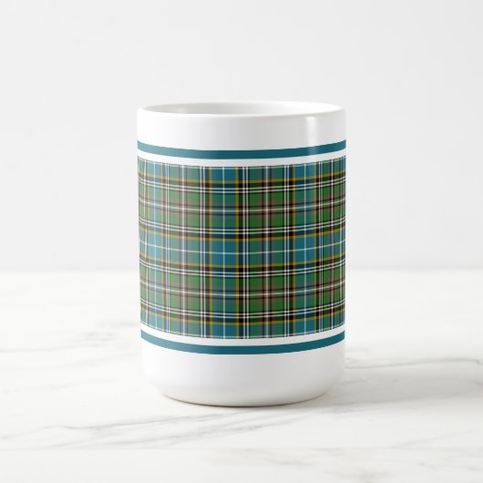 Dowling Tartan Pattern Blue Irish Kariert Kaffeetasse (Mittel)