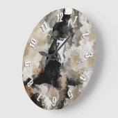 Down and Dirty - Motocross Dirt Bike Racer Große Wanduhr (Winkel)