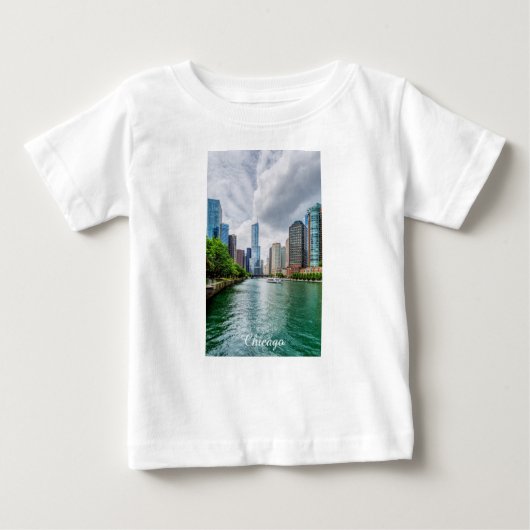 Down Chicago River Baby T - Shirt (Vorderseite)