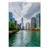 Down Chicago River Greeting Card (Vorne)