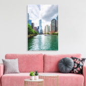 Down Chicago River Leinwanddruck (Insitu (Wohnzimmer))