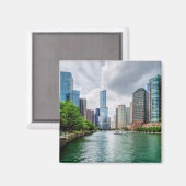 Down Chicago River Magnet (Vorderseite/Rückseite)