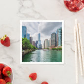 Down Chicago River Serviette (Beispiel)