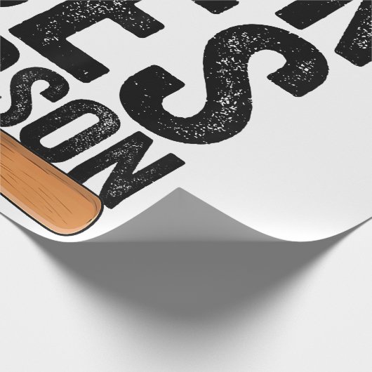 DOWN GOES ANDERSON FUNNY BASEBALL Geschenk ANDERSO Geschenkpapier (Ecke)