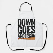 DOWN GOES ANDERSON FUNNY BASEBALL Geschenk ANDERSO Schürze (Vorderseite)