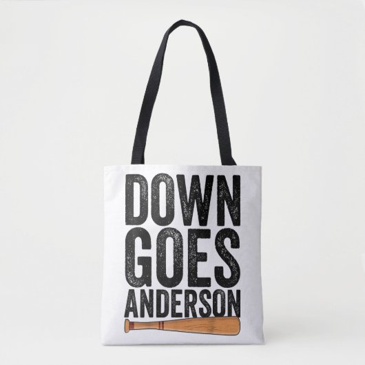 DOWN GOES ANDERSON FUNNY BASEBALL Geschenk ANDERSO Tasche (Vorderseite)