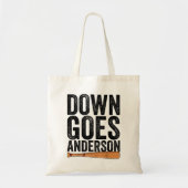DOWN GOES ANDERSON FUNNY BASEBALL Geschenk ANDERSO Tragetasche (Vorne)