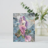 Down in Atlantis - Mermaid Postcard Postkarte (Stehend Vorderseite)