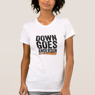 DOWN KOMMT ANDERSON FUNNY BASEBALL Geschenk ANDERS T-Shirt