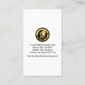 Down Lights Shinning In Power Outage Visitenkarte (Rückseite)