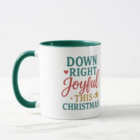 Down Right Joyful Dieses Weihnachten | Loving Liam Tasse (Links)