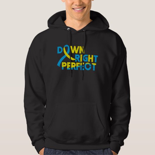 Down Right Perfect Down Syndrome Awareness Special Hoodie (Vorderseite)
