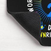Down Right Perfect World Down Syndrome Awareness D Mousepad (Ecke)