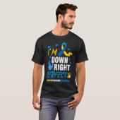 Down Right Perfect World Down Syndrome Awareness D T-Shirt (Vorne ganz)
