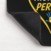 Down Right Perfect - World Down Syndrome Awareness Mousepad (Ecke)