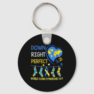 Down Right Perfect - World Down Syndrome Awareness Schlüsselanhänger