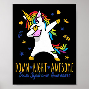 Down Right Phantastisch World Down Syndrome Awaren Poster