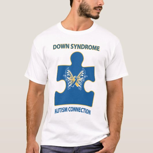 Down-Syndrom Autismus-Verbindung T-Shirt (Vorderseite)