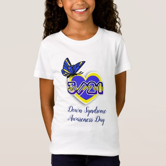 DOWN SYNDROM AWARENESS DAY März 21 Shirt (Vorderseite)