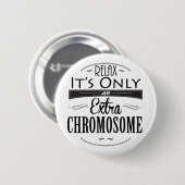 Down-Syndrom Bewusstsein Button (Vorne & Hinten)
