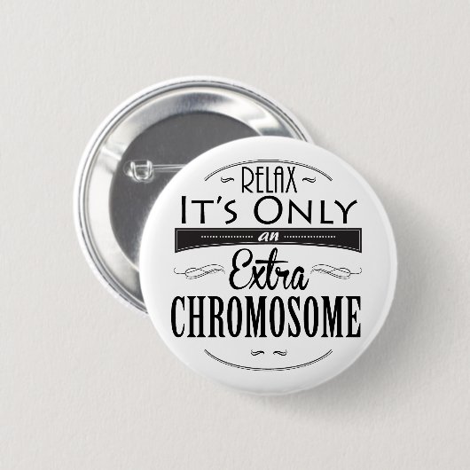 Down-Syndrom Bewusstsein Button (Vorne & Hinten)
