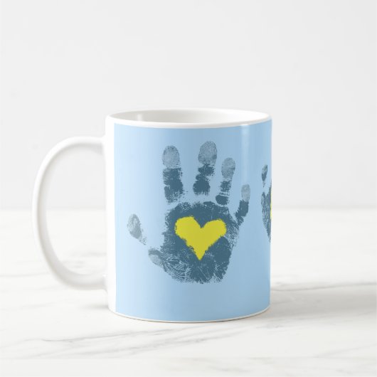 Down-Syndrom Bewusstsein Kaffeetasse (Links)
