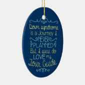 Down-Syndrom Bewusstsein Keramik Ornament (Rechts)