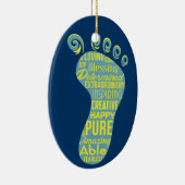 Down-Syndrom Bewusstsein Keramik Ornament (Rechts)