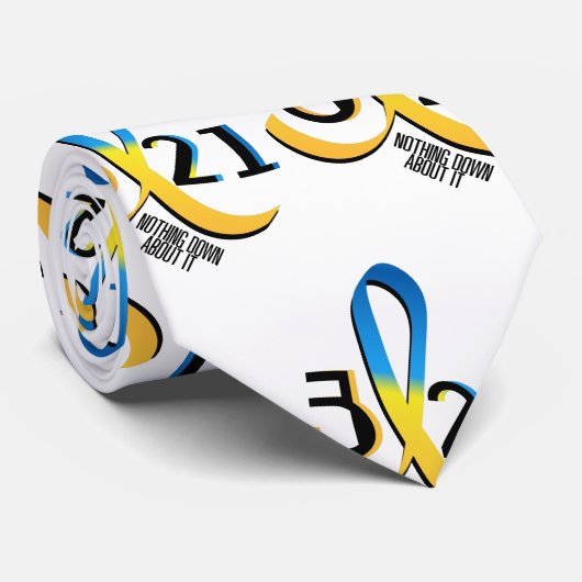 Down-Syndrom Bewusstsein Krawatte (Gerollt)