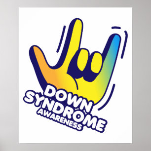 Down-Syndrom Bewusstsein Poster