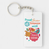 Down-Syndrom Bewusstsein Schlüsselanhänger (Vorderseite)