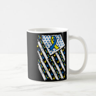 Down-Syndrom-Bewusstsein USA Amerikanische Flagge Kaffeetasse