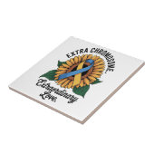Down-Syndrom-Bewusstseins-Sonnenblume Fliese (Seite)