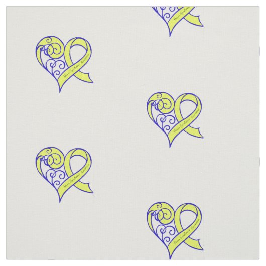 Down-Syndrom Bewusstseinsgewebe Stoff (Muster)