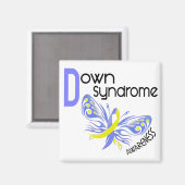 Down Syndrom BUTTERFLY 3.1 Magnet (Vorderseite/Rückseite)