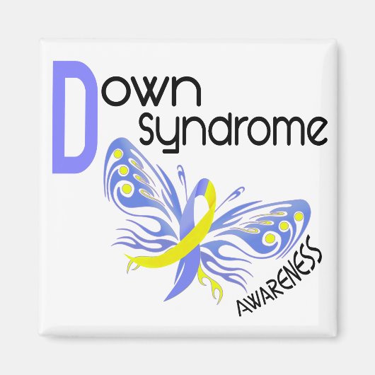 Down Syndrom BUTTERFLY 3.1 Magnet (Vorne)
