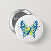 Down-Syndrom Butterfly Button (Vorne & Hinten)