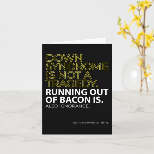 Down Syndrom Day Liebe zählt keine Chromosomen Karte (Gelbe Blume)