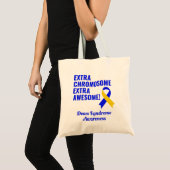 Down Syndrom Extra Chromosom Extra Phantastisch Tragetasche (Vorderseite (Produkt))