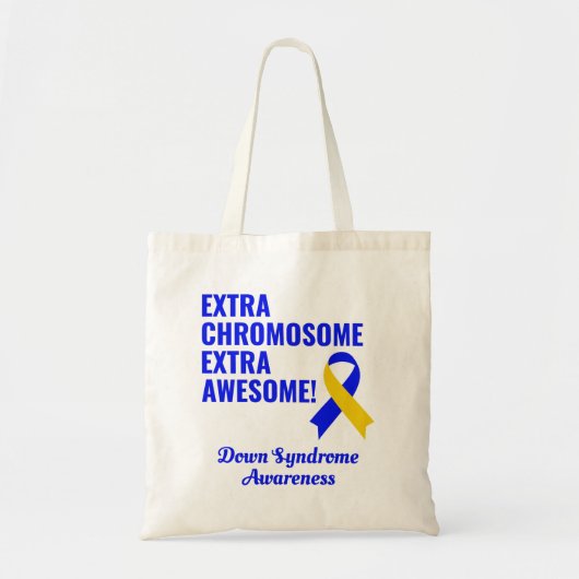 Down Syndrom Extra Chromosom Extra Phantastisch Tragetasche (Vorne)