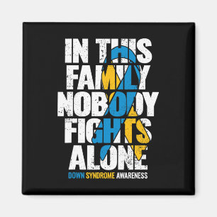Down Syndrom Frauen T21 Family Down Syndrom Aware Magnet