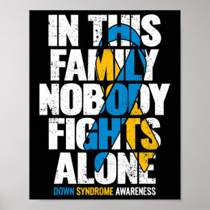 Down Syndrom Frauen T21 Family Down Syndrom Aware Poster