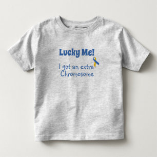 Down-Syndrom  - Glück gehabt! Zusätzliches Chromos Kleinkind T-shirt