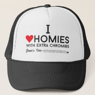Down-Syndrom: Liebe I homies mit ExtrachromiesTM Truckerkappe